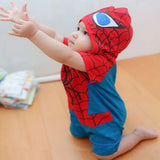Baby Girl Romper Infant Newborn Cartoon Spiderman Short Sleeve Kids Jumpsuit For Boys Girls Clothes Cotton Hoodies Tops Outfits