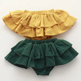 Double Layers Tutu Skirt for Girls Clothes Summer Vintage Linen Cotton Kids Pettiskirt for Toddler Girls Clothing Cake Skirt