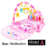Baby Fitness Stand Music Play Gym Activity Toys Newborn Piano Crawling Blanket Pedal Game Pad Early Education 0-36 Months Gifts