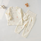 Children's 2-Piece Set Of Cotton Pyjamas Underwear Boneless A Toddler Long-Sleeved Trousers Baby Clothes Baby Clothes Homewear