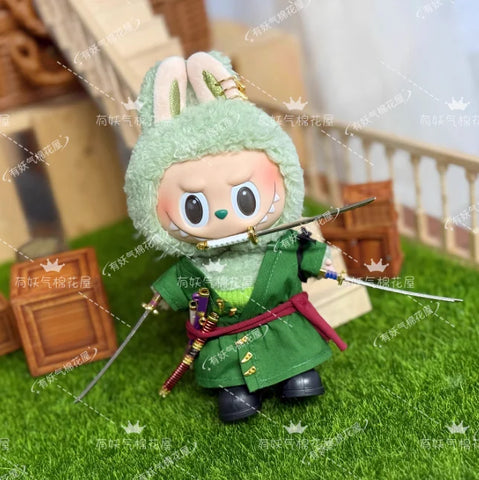 Labubu clothes doll decorative clothing 17cm baby clothes Labubu sitting party baby clothes charcoal Zhilang clothes