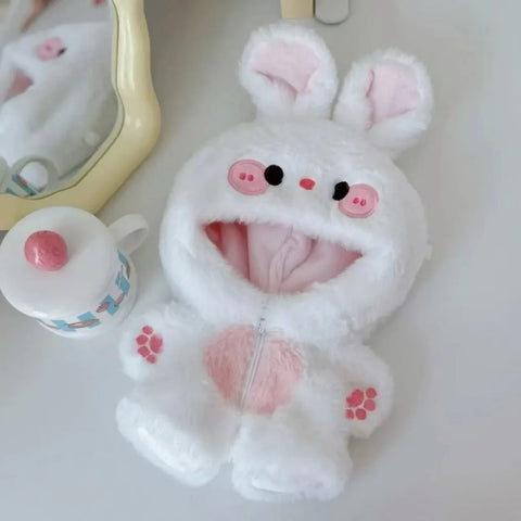 20cm Baby Clothes Little Fox Rabbit Cute Animal  Baby Clothes Jumpsuits Sunny Day Doll Clothes Just Clothes Not Dolls