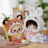 20cm Baby Clothes Little Fox Rabbit Cute Animal  Baby Clothes Jumpsuits Sunny Day Doll Clothes Just Clothes Not Dolls