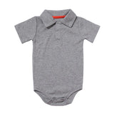 Bodysuit & One Pieces Baby Clothes Summer Short-sleeved Polo Baby Jumpsuit Crawling Clothes Baby Clothes Romper Newborn Clothes