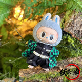 Labubu clothes doll decorative clothing 17cm baby clothes Labubu sitting party baby clothes charcoal Zhilang clothes