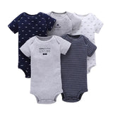 Random Print 5pcs/lot Newborn Baby Bodysuit 0-24M Baby Romper Baby Boy Girl Clothes Set