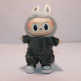 New 15-17cm Labubu Fisherman's Hat Cold Baby Clothes Suit Band Around Nanjing Style Labubu Baby Clothes New