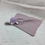 Baby Sleeping Toy Soother Towel Bib Animal Sea Turtle Doll Infants Soft Comfort Bib Wooden Teether Ring Baby Security Blanket