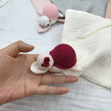 Baby Sleeping Toy Soother Towel Bib Animal Sea Turtle Doll Infants Soft Comfort Bib Wooden Teether Ring Baby Security Blanket