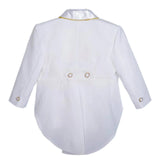 Baby's Sets Christening Outfit Kids Wedding Birthday Party Suit Tuxedo Coat Shirt Pant Vest Bow Tie Gentleman Baptism Clothes
