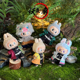 Labubu clothes doll decorative clothing 17cm baby clothes Labubu sitting party baby clothes charcoal Zhilang clothes