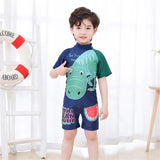 European One Piece Swimsuits Girls Swimwear Kids Boys Bathing Suit Cartoon Unicorn Quick Drying Swimming Clothes Baby Beachwear