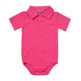 Bodysuit & One Pieces Baby Clothes Summer Short-sleeved Polo Baby Jumpsuit Crawling Clothes Baby Clothes Romper Newborn Clothes