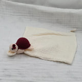 Baby Sleeping Toy Soother Towel Bib Animal Sea Turtle Doll Infants Soft Comfort Bib Wooden Teether Ring Baby Security Blanket