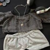 40cm Baby Clothes Handsome 40cm Baby Clothes Handsome Set Sitting Posture Non Aggressive Piercing Light Luxury Set Baby Clothes