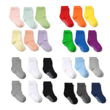 6 Pairs/lot Cotton Sock with Rubber Grips Children's Anti-slip Boat Socks Non-slip Socks for Boys1-3 Years