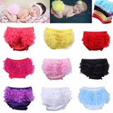 Cotton Baby Shorts Mesh Bloomers Underwear Lovely Ruffle Infant Toddler Pants Baby Clothes Diaper Cover