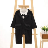 Baby Clothes Set Newborn Gentleman Boys   Boss Outfit Romper Coat 1 Year Old  Birthday  Formal Wedding Suit