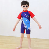 European One Piece Swimsuits Girls Swimwear Kids Boys Bathing Suit Cartoon Unicorn Quick Drying Swimming Clothes Baby Beachwear
