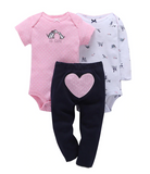 Latest baby boy girl clothes set fashion newborn infant clothing cartoon animal print long sleeve romper -  - BabyShop18