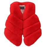 Children Girls Faux Fur Vest Autumn & Winter Fashion Thick Warm Colorful Waistcoat Kids Outerwear -  - BabyShop18