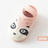 1 Pair Fashion Baby Girls Boys Cute Cartoon Non-slip Cotton Toddler Floor Socks Animal pattern First Walker Shoes for Newborns