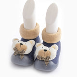 baby sock shoes for winter thick cotton animal styles cute baby floor shoes anti-slip first walkers 0-3 years