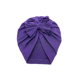 Baby Headband Hat Bowknot Print Cotton Stretchy Turban Headband Infant Head Wrap Beanie Hat Girls Headwear Baby Hair Accessories