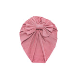 Baby Headband Hat Bowknot Print Cotton Stretchy Turban Headband Infant Head Wrap Beanie Hat Girls Headwear Baby Hair Accessories