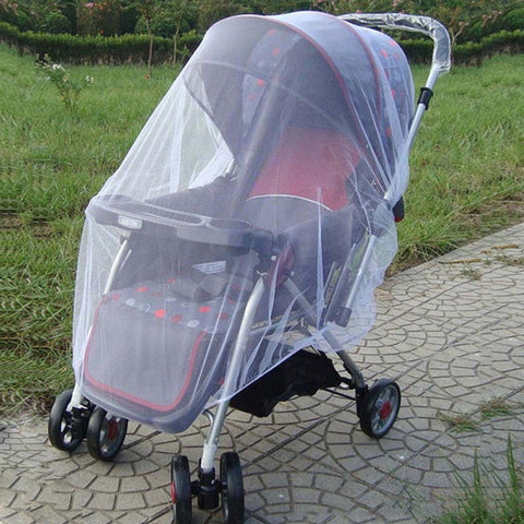 Baby Stroller Pushchair Mosquito Insect Shield Net Safe Infants Protection Mesh Stroller Accessories Mosquito Net 150cm -  - BabyShop18