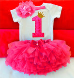 Baby Girl Clothes 1st Birthday Cake Smash Outfits Infant Clothing Sets Romper+Tutu Skirt+Flower Cap Newborn -  - BabyShop18