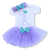 Baby Girl Clothes 1st Birthday Cake Smash Outfits Infant Clothing Sets Romper+Tutu Skirt+Flower Cap Newborn -  - BabyShop18