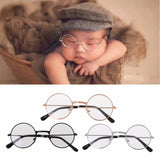 Newborn Baby Clothing Accessories Girl Boy Flat Glasses Photography Props Gentleman Studio Shoot