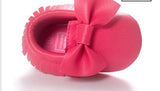 Handmade Soft Bottom Fashion Tassels Newborn Babies Shoes PU leather Prewalkers -  - BabyShop18