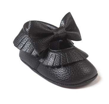 Handmade Soft Bottom Fashion Tassels Newborn Babies Shoes PU leather Prewalkers -  - BabyShop18